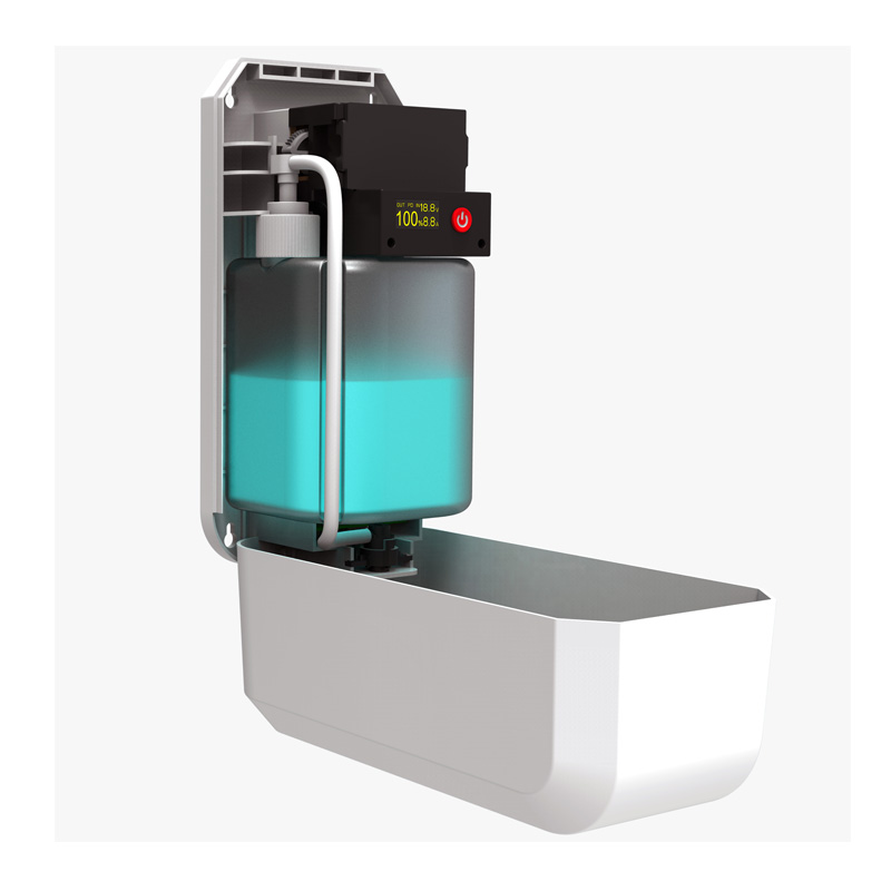 Elektrisk 1200 ml automatisk tvålhandsanitizer-sensordispenser Gel flytande automatisk desinficeringsdispenser för vägg